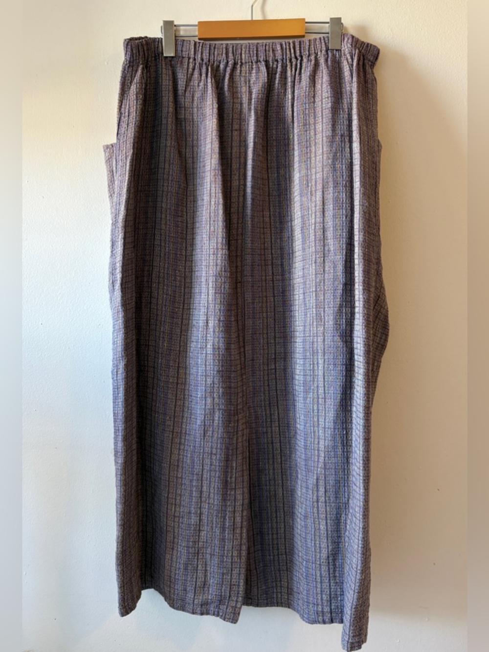 Flax Linen 3 Piece Skirt Set Button Front Jacket Sleeveless Top & Maxi Skirt XL - Picture 8 of 16